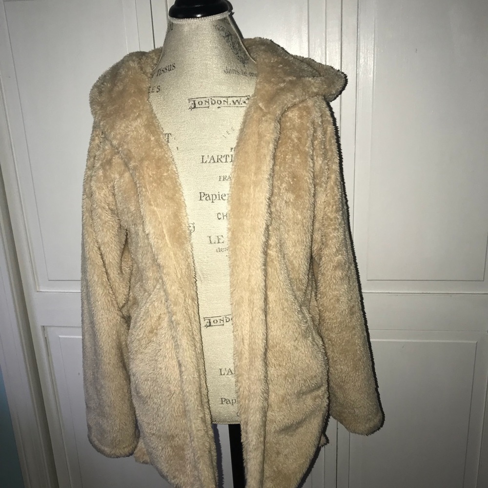 Hooded Sherpa Cardigan
